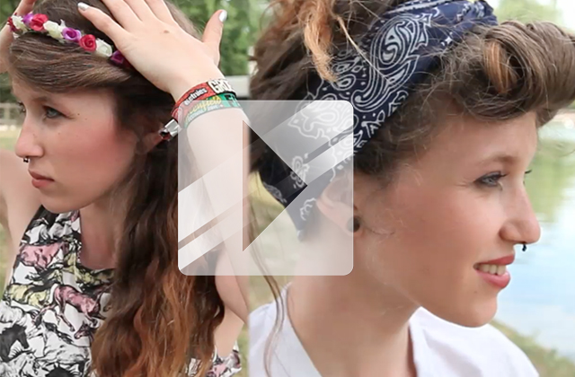  Tuto  Coiffure   3 id es pour les festivals de l t 