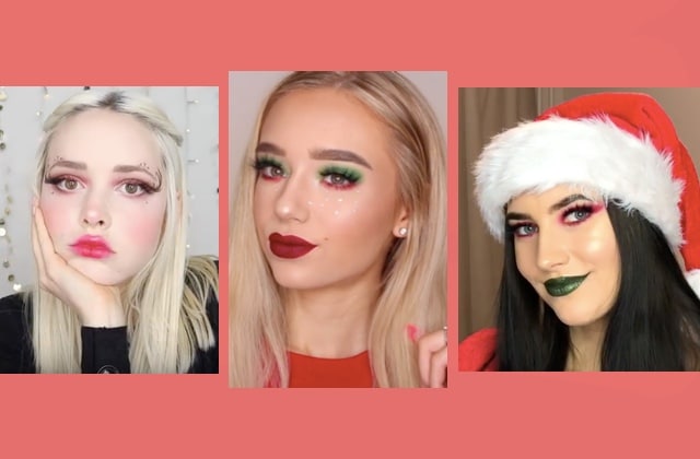Maquillage Noël : idées de makeup, tutos, how to faciles