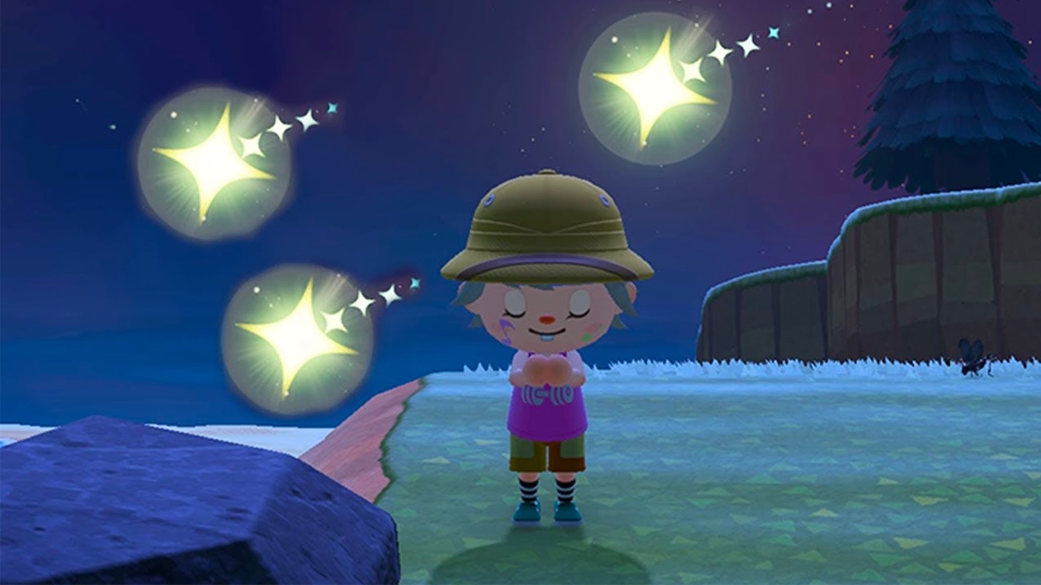 Voeux, crafts spéciaux et baguettes magiques : les étoiles filantes d’Animal Crossing expliquées