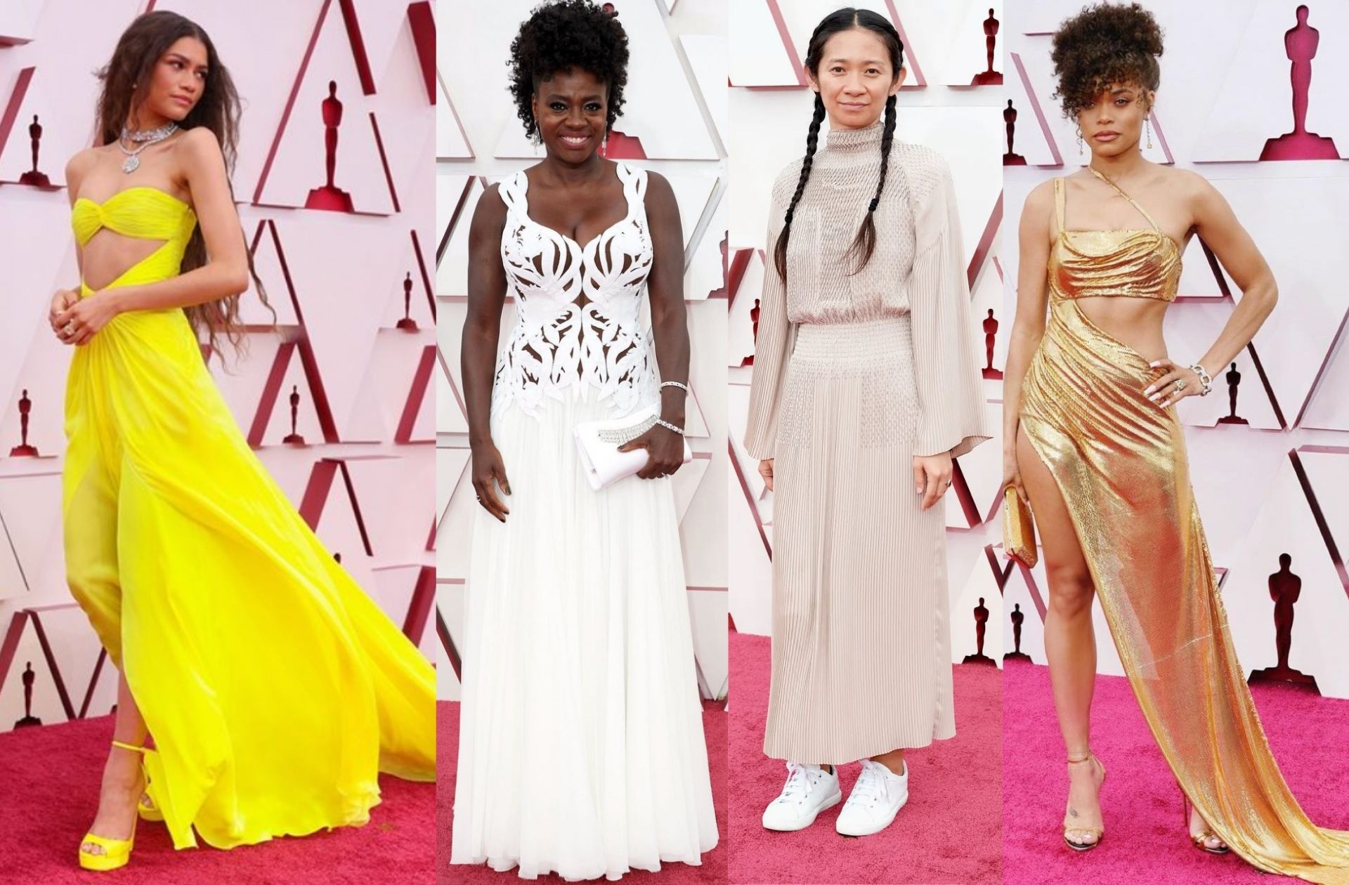 Zendaya, Viola Davis, Chloe Zhao et Andra Day aux Oscars 2021