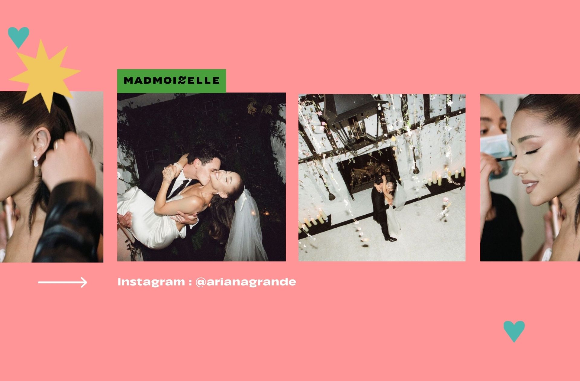 Ariana Grande casse l’Internet en partageant les photos de son mariage sur Instagram