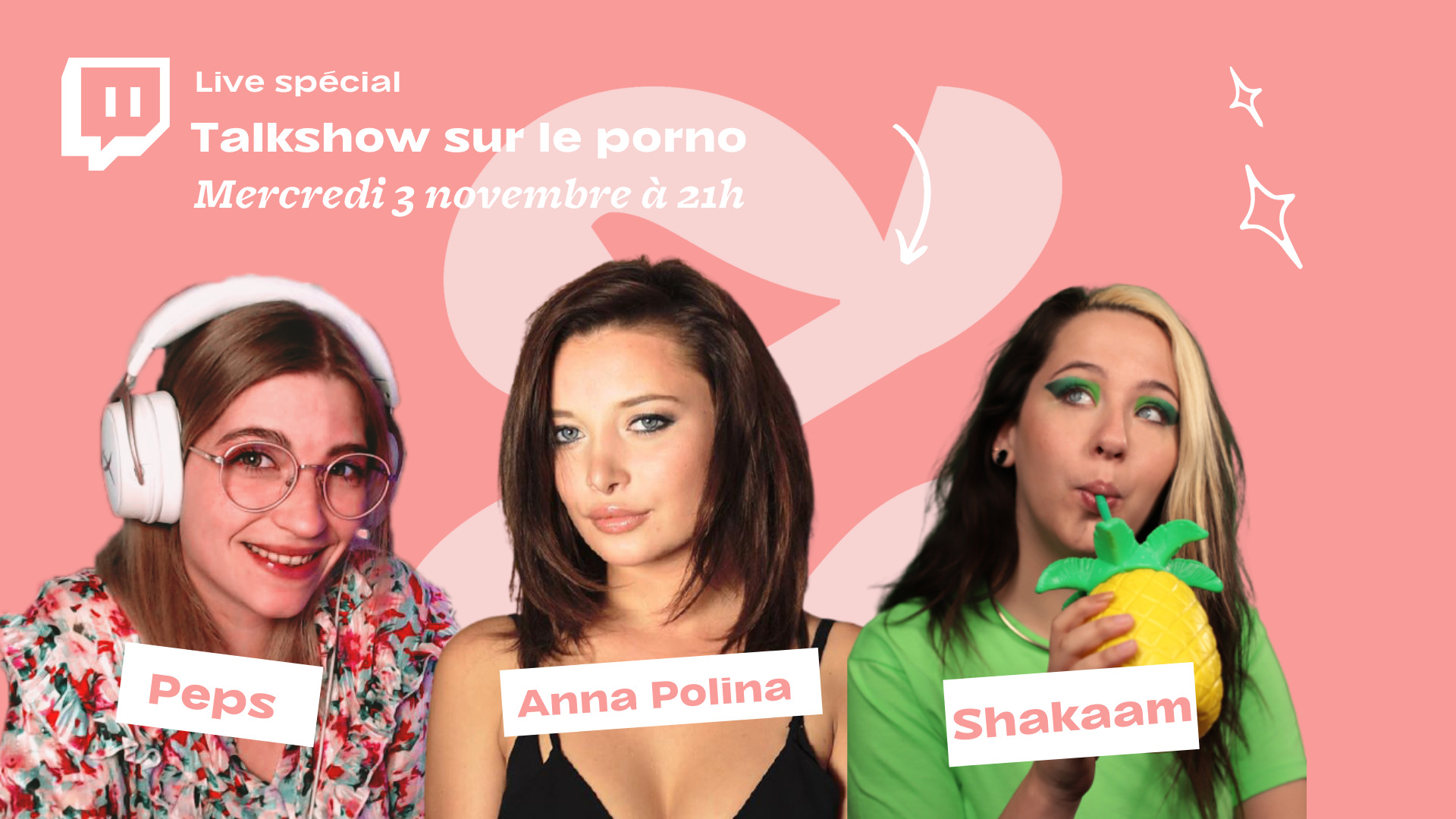Le talk-chaud du moment sur l’industrie du porn, c’est ce mercredi avec Anna Polina sur Twitch !