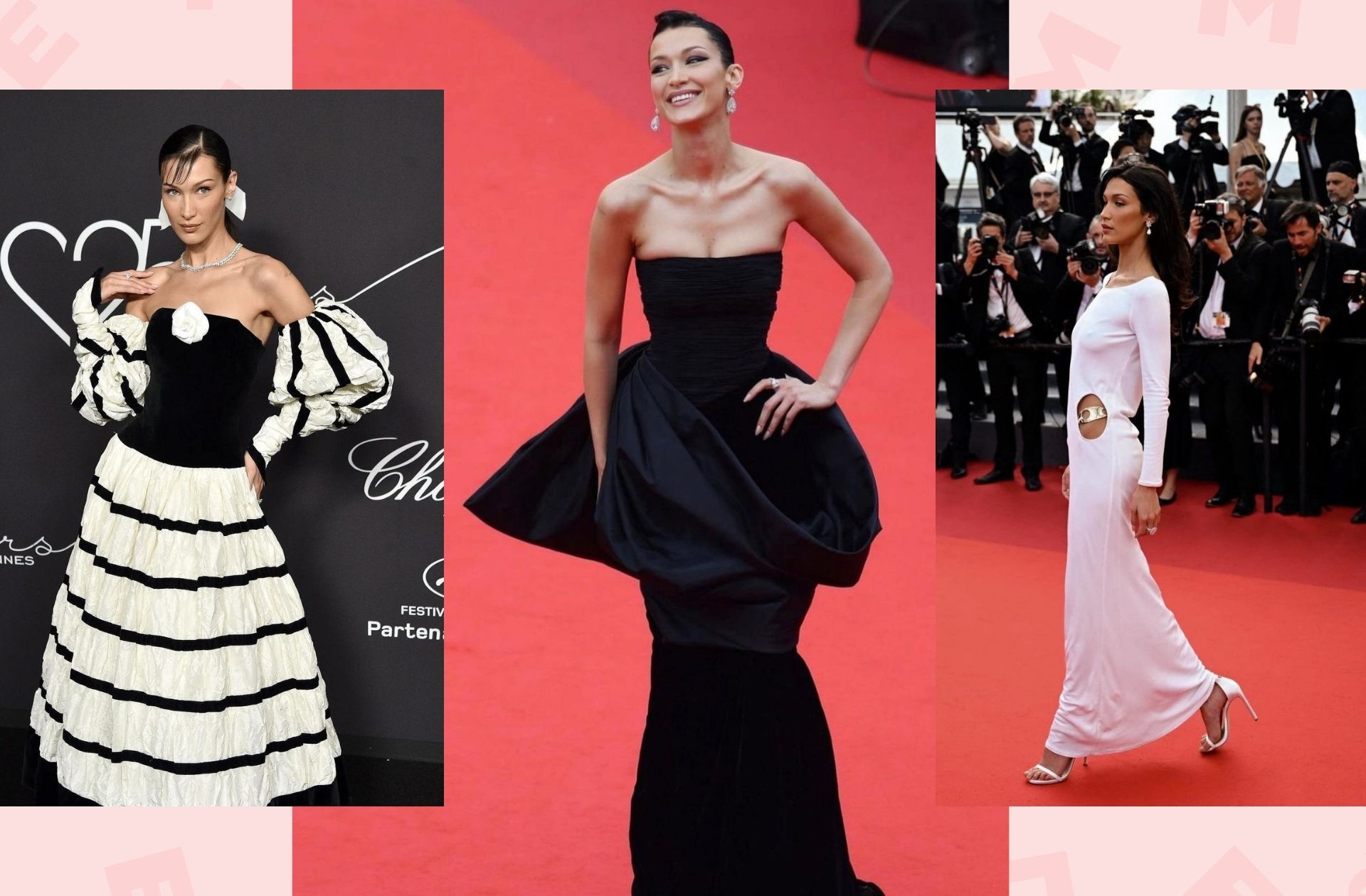Regarder la vidéo Au festival de Cannes, Bella Hadid porte des robes vintage et nous fait réviser l’histoire de la mode