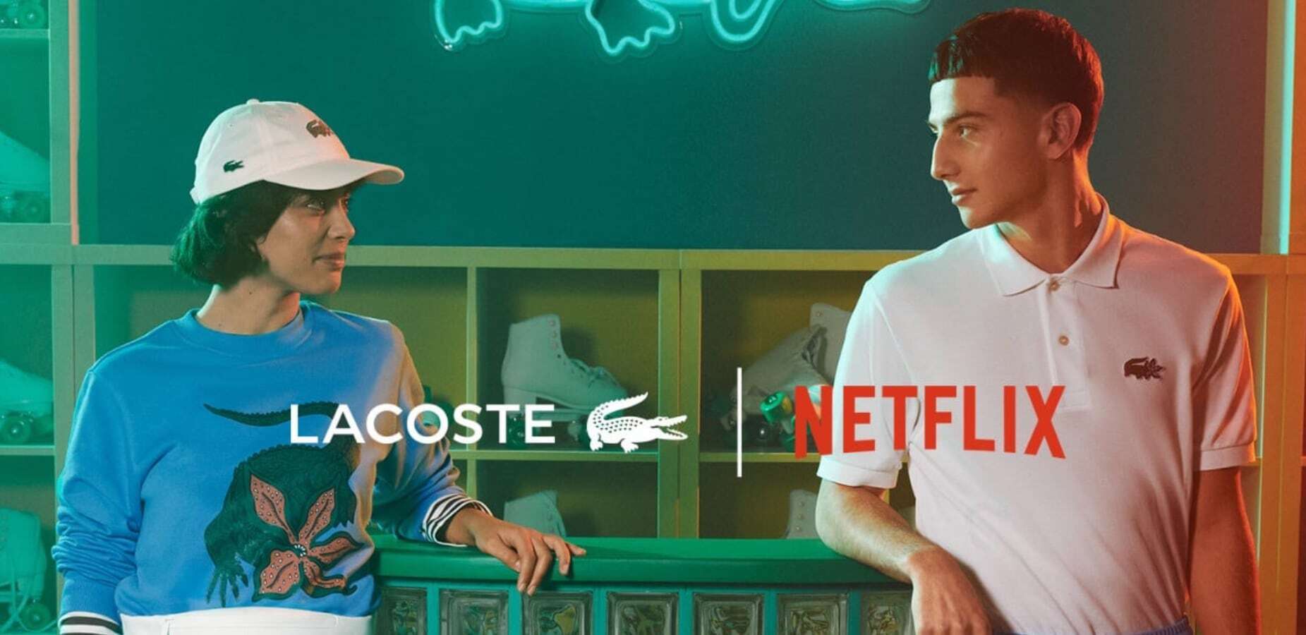 La collab’ mode Netflix x Lacoste vous rhabille en protagoniste de séries